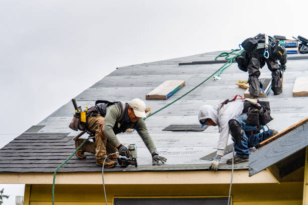 Professional Gutter Installation technician working in Hollister, CA
